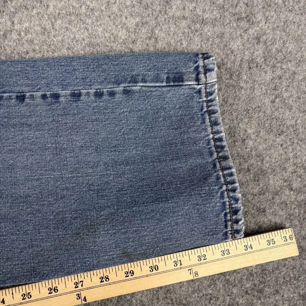 Levi's 559 Jeans Mens 38x34 Straight Leg Light Wash Distressed‎ Faded Blue Denim